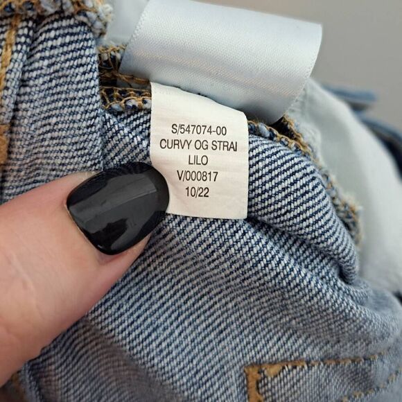 Old Navy Women's Plus Size Curvy OG High Waist Straight Ankle Jean Lilo Wash siz - Picture 7 of 7